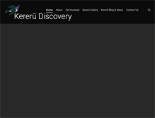 Tablet Screenshot of kererudiscovery.org.nz